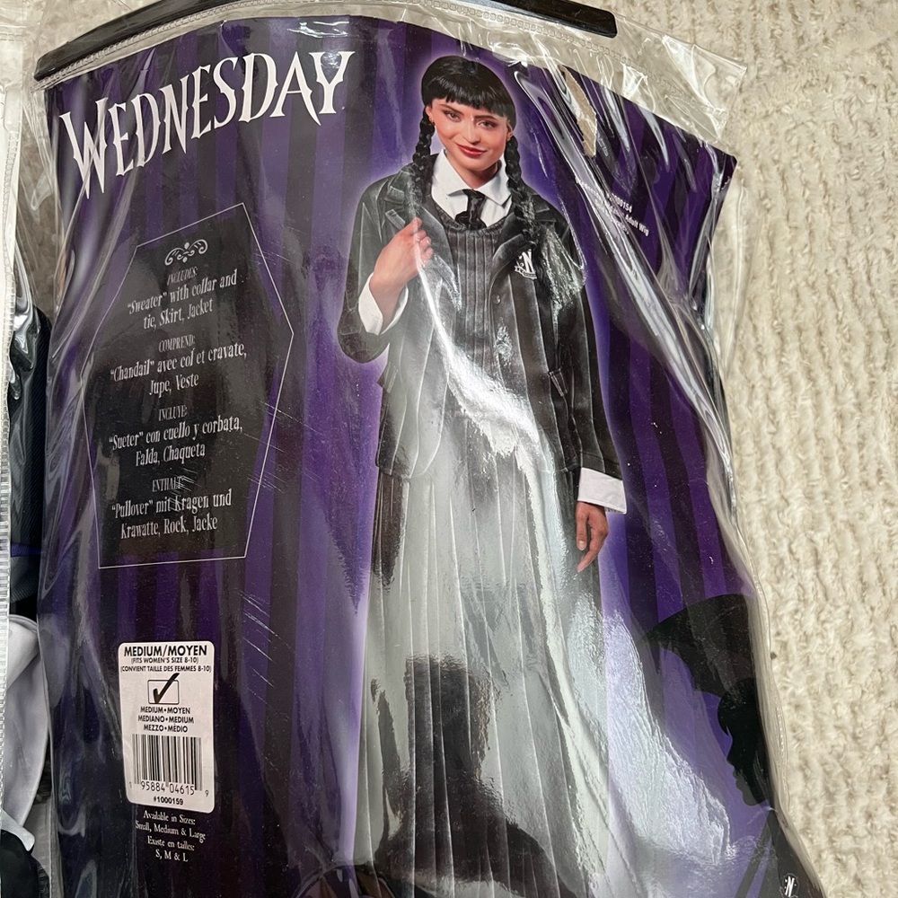 Rubie's Wednesday Costume for Kids - Black and White